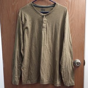 Levi's Men's Olive Long Sleeve Shirt Size XL